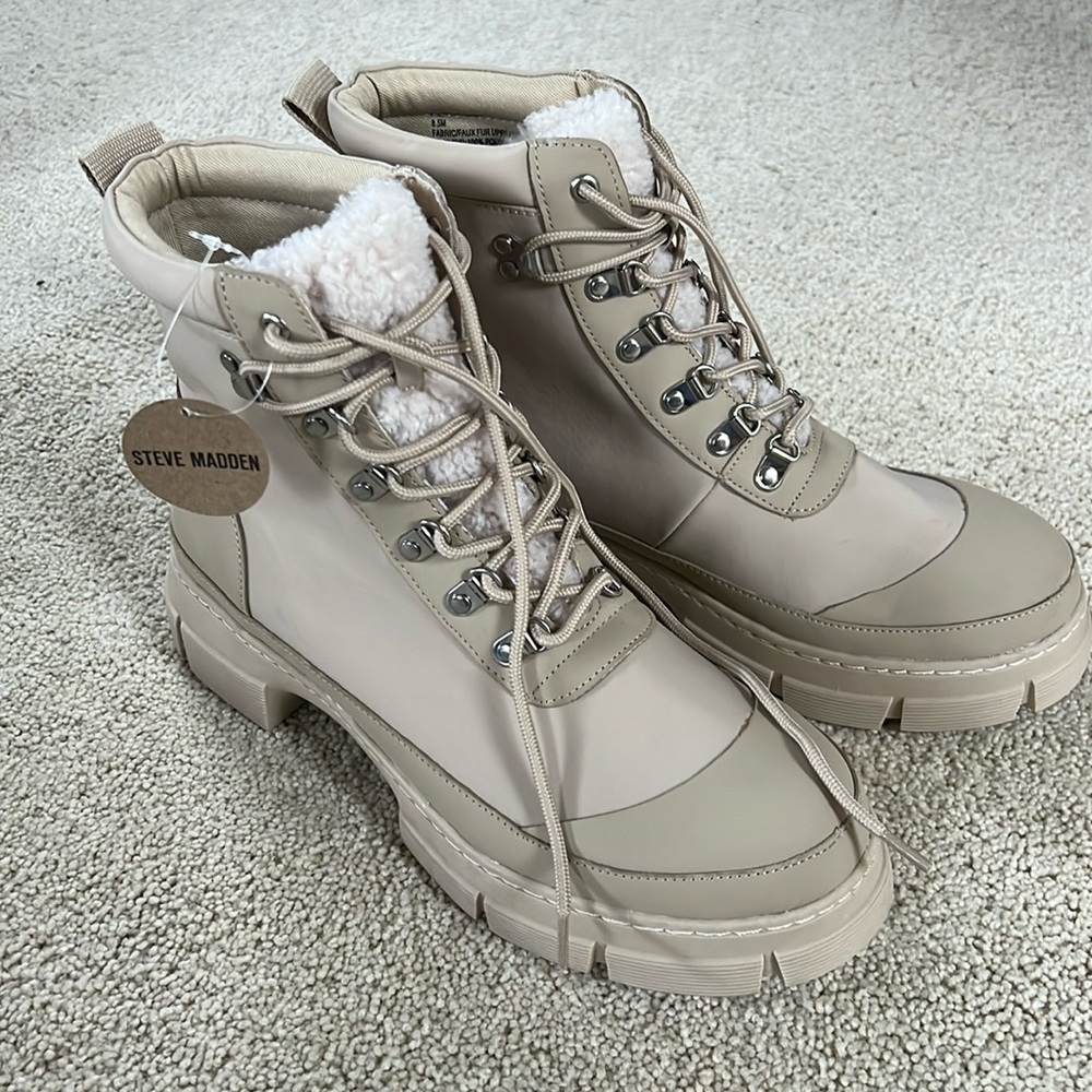 Steve Madden Sherpa lined boots